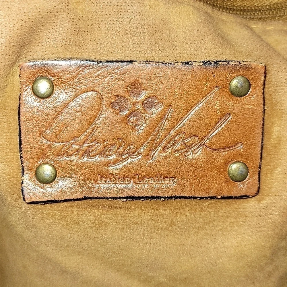 Patricia Nash Brown Tooled Leather Tote Shoulder Bag